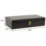 Decorebay Executive PU Crocodile Leather Cufflink Case and Ring Storage Organizer and Jewellery Boxes for Men (Brown)