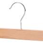 KYCPTNFJ 10pcs Clothes Hanger Adjustable Anti Slip with Clips Anti-Rust Natural Durable Wooden Practical Pants Home Laundry Skirt