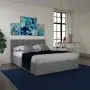 DHP Rose Upholstered Bed with Storage, Gray Linen, Queen DHP Rose Upholstered Bed with Storage, Gray Linen, Queen
