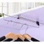 QStainlsdertty YHM Telescopic Rail Pull-Out Wardrobe Clothes Hanger(25cm)