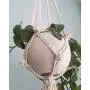 BERRY* macrame plant hanger, macrame hanger, large macrame plant hanger, macadamia knot detail, berry knot