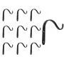 10 pcs Wall Mounted Bracket Iron Hooks - Metal Decorative Hangers for Hanging Lantern Planter Bird Feeders Coat Indoor Outdoor Rustic Home Decor, Screws Included(Black) 10 pcs Wall Mounted Bracket Iron Hooks - Metal Decorative Hangers for Hanging Lantern Planter Bird Feeders Coat Indoor Outdoor Rustic Home Decor, Screws Included(Black)