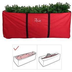 PENSON & CO. Christmas Tree Storage Bag, Heavy Duty Canvas Storage Container, Large for 9ft Artificial Tree-Red