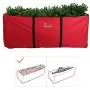 PENSON & CO. Christmas Tree Storage Bag, Heavy Duty Canvas Storage Container, Large for 9ft Artificial Tree-Red