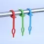PWireless Household Windproof Hanger Buckle, Plastic Silicone Hook, Clothes Hanger Fixed Hook Clothes Drying Rope Portable Drying Hanging
