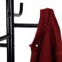 Metal Coat Hat Rack Clothes Hanger Tree Stand Hall Umbrella Holder Hooks Black