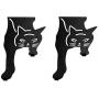 2 Black Cat Over The Door Hanger Hook Rack. A Cat Lovers Gifts, Hanging Stuff Like Towels, Coats, Clothes Or A Hat. Kitchen & Bathrooms Decor Hooks Hangers Racks for Coat Lover & Bathroom Towel