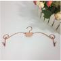 Fashion Butterfly Metal Bra Clothes Hanger Twisted Lines Underwear Lingerie Drying Rack with Clothes Pins 28cm (10pcs Random Color)