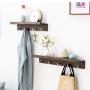 WZP Clothing Display Rack Creative Wall Rack Bedroom Hanger,Solid Wood Coat Rack Wall-Mounted Porch Wall Hanger Hook Can Be Placed in Clothes/As Shown / 61cm