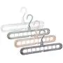 Magic Multi-Port Support Circle Clothes Hanger Clothes Drying Rack Plastic Hangers Storage Racks Clothes Hanger 10pcs Random Color