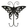 joyMerit Cute Butterfly Wall Door Mounted Clothes Bag Dual Hook Hanger Holder - Black joyMerit Cute Butterfly Wall Door Mounted Clothes Bag Dual Hook Hanger Holder - Black