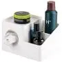 mDesign Square Facial Tissue Boxes Cover Holder, Storage Organizer Caddy for Bathroom Vanity Countertop, Bedroom Dresser, Night Stand, Desk, Table - Holds Makeup, Toiletries, Pens - 2 Pack - White/Satin mDesign Square Facial Tissue Boxes Cover Holder, Storage Organizer Caddy for Bathroom Vanity Countertop, Bedroom Dresser, Night Stand, Desk, Table - Holds Makeup, Toiletries, Pens - 2 Pack - White/Satin