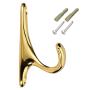 Dolity Vintage Wall-Mounted Hook Clothes Single Coat Hanger Door Hook Strong Durable - Gold Dolity Vintage Wall-Mounted Hook Clothes Single Coat Hanger Door Hook Strong Durable - Gold