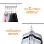 Giftol Space Saving Hangers Metal Hanger Magic Cascading Hanger Closet Clothes Organizer(20 Pack)