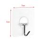 Adhesive Hooks, 16 Pack Adhesive Wall Hooks Clear Heavy Duty Hooks (7.2cm x 7.2cm) for Kitchen Bathroom Door Ceiling Hanger 22 Pound/10 KG by AUSTOR
