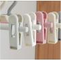 10pcs Random Color Multifunction Plastic Non-Slip Clothes Hanger Skirt Kid Clothes Stand Colorful Clothes Hanger for Baby Child