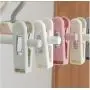 10pcs Random Color Multifunction Plastic Non-Slip Clothes Hanger Skirt Kid Clothes Stand Colorful Clothes Hanger for Baby Child