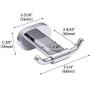 HomGif Double Towel Robe Hook Dual Clothes Hanger Holder Heavy Duty Wall Mounted for Bathroom Shower Kitchen Polished Chrome