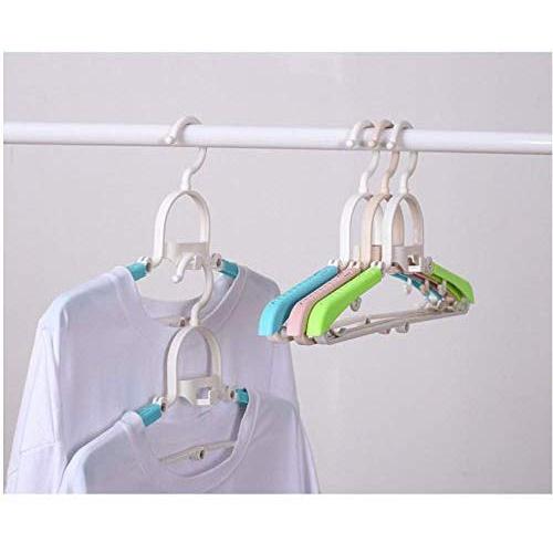 10pcs Random Color Hangers for Travel Foldable and Scalable Hangers for Clothes Holder for Coat