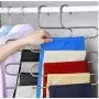5pcs 5 Layers S Shape Multifunctional Clothes Hangers Pants Storage Hangers Cloth Rack Multilayer Storage Cloth Hanger Decoration 5pcs 5 Layers S Shape Multifunctional Clothes Hangers Pants Storage Hangers Cloth Rack Multilayer Storage Cloth Hanger Decoration