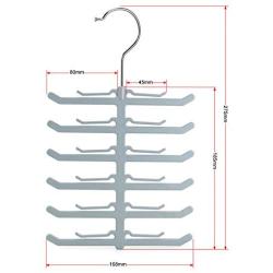 DNJKSA Tie Scarf Scarves Hanger Clothes Racks Multi-Layer Fish Skeleton Storage Rack Hanging Coat Organizer Holder(5 Pieces/Lot)(Random Color)