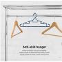 10pcs Set Clothes Hanger Anti-Skid Adults Children Baby Household Supplies Portable Clothes Hangers Hook Household Random Color