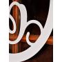 Metal Monogram Letter, Monogram Wreath, Door Hanger Monogram, Metal Monogram Letter, Oval Monogramed Wreath, Wall Art