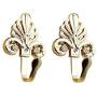EleCharm Ayygift 1 Pair New Simple Curtain Wall Hook Durable Holdback Clothes Hanger (Gold)