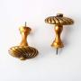 uxcell Curtain Tieback Hooks Metal Vintage Tassel Drapery Holder Window Holdbacks Wall Hooks Clothes Hanger Gold Tone 2pcs