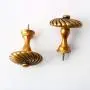 uxcell Curtain Tieback Hooks Metal Vintage Tassel Drapery Holder Window Holdbacks Wall Hooks Clothes Hanger Gold Tone 2pcs