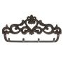 Comfify Decorative Cast Iron Wall Hook Rack - Vintage Design Hanger with 4 Hooks - for Coats, Hats, Keys, Towels, Clothes, Aprons etc |Wall Mounted - 12.25 x 5.75- with Screws and Anchors