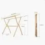 Drying Racks Drying Rack Floor Folding Indoor X-Type Drying Rack Balcony Drying Quilt Cool Hanger Drying Rack Mobile Telescopic Clothes Pole Multifunctional Air Dryer Clotheslines