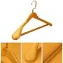 CHAONAO Extra Wide Shoulder Wood Hangers Non Slip Durable Suit Hanger for Coat Jacket Pants and Dress Clothes,50pcs,40x5.5cm