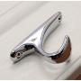 KFZ Hat and Coat Hook,Clothes Hook,Bath Towel Hook,HAO-SPN0001 Zinc Alloy Hanger (1 Pack, SPN0001-Bright Chrome)