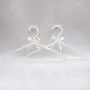JTKDL 10 Packs White Faux Pearl Bow Clothes Hangers Hook for Adult Bowknot Traceless Holder JTKDL 10 Packs White Faux Pearl Bow Clothes Hangers Hook for Adult Bowknot Traceless Holder