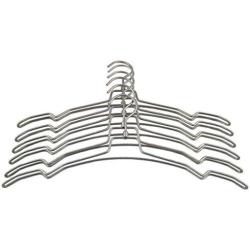 Thick Simplicity Style Metal Hanger for Clothes, Rotating Hook Pearl Nickel Hanger(10 Pieces)