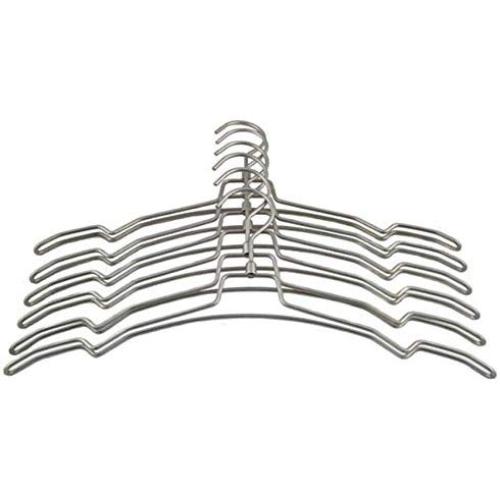 Thick Simplicity Style Metal Hanger for Clothes, Rotating Hook Pearl Nickel Hanger(10 Pieces)