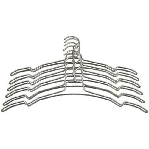 Thick Simplicity Style Metal Hanger for Clothes, Rotating Hook Pearl Nickel Hanger(10 Pieces)