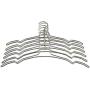 Thick Simplicity Style Metal Hanger for Clothes, Rotating Hook Pearl Nickel Hanger(10 Pieces)