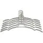 Thick Simplicity Style Metal Hanger for Clothes, Rotating Hook Pearl Nickel Hanger(10 Pieces)