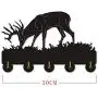LXH Sika Deer Silihouette Wooden Hanger Christmas Unique Gift Clothes Hat Key Hook/Coat Rack/Wall Hook Modern Home Decoration Wall Stickers Kitchen Bathroom Towel Hook,Black LXH Sika Deer Silihouette Wooden Hanger Christmas Unique Gift Clothes Hat Key Hook/Coat Rack/Wall Hook Modern Home Decoration Wall Stickers Kitchen Bathroom Towel Hook,Black