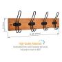 Tibres - Coat Hook Rack Wall and Door Mount for Clothes Jackets Hats Backpacks and Towels - Farmhouse Rustic Wall Hanger for Use in Entryway Bathroom and Bedroom - 4 Wire Black Hooks - Matt Lacquer Tibres - Coat Hook Rack Wall and Door Mount for Clothes Jackets Hats Backpacks and Towels - Farmhouse Rustic Wall Hanger for Use in Entryway Bathroom and Bedroom - 4 Wire Black Hooks - Matt Lacquer