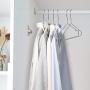HOUSE DAY Metal Hangers Wire Hangers 40 Pack Stainless Steel Hangers Metal Coat Hangers 16.5 Inch Heavy Duty Hangers Metal HOUSE DAY Metal Hangers Wire Hangers 40 Pack Stainless Steel Hangers Metal Coat Hangers 16.5 Inch Heavy Duty Hangers Metal