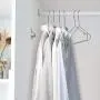 HOUSE DAY Metal Hangers Wire Hangers 40 Pack Stainless Steel Hangers Metal Coat Hangers 16.5 Inch Heavy Duty Hangers Metal