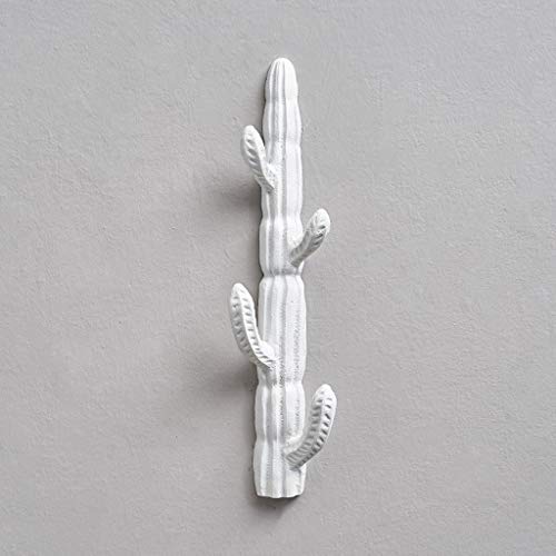 Ass Wall Cactus Coat Hook, Creative Styling Wall Ornament White Hanger, Clothes/Coat/Hat/Rust and Durable Wall Hanging (Size : B)