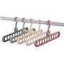 10PC Random Color Multi-Port Support Circle Clothes Hanger Clothes Drying Rack Multifunction Space Saving Hanger Magic Clothes Hanger