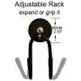 YYST Magnetic Hanger Magnetic Hook for Cowboy Hat, Hard hat, Cords,Tools,Bags,Towels, etc 2.5& Diameter Magnet - No Scratches to The Surface - W Style (1) YYST Magnetic Hanger Magnetic Hook for Cowboy Hat, Hard hat, Cords,Tools,Bags,Towels, etc 2.5& Diameter Magnet - No Scratches to The Surface - W Style (1)