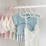 Studyset Cute Kids Clothes Hangers, Multi-Function Nonslip Cartoon Wings Shape Clothes Hanger for Kids Small (10 Packs) Pink