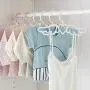Studyset Cute Kids Clothes Hangers, Multi-Function Nonslip Cartoon Wings Shape Clothes Hanger for Kids Small (10 Packs) Pink