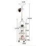 WZP Household Coat Rack Floor Hanging Clothes Rack Simple Modern Bedroom Simple Floor-Standing Solid Wood Hanger Bedroom/White